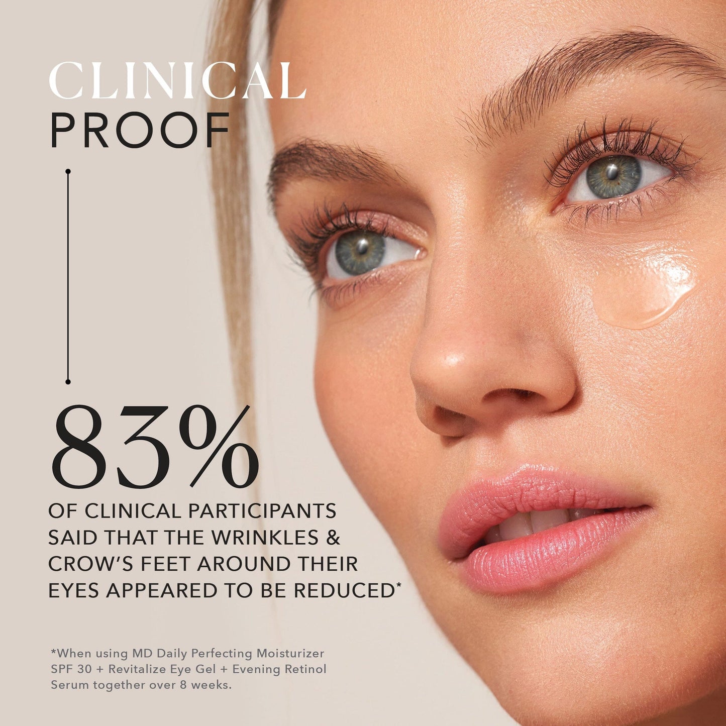 Infographic of MD Solar Sciences revitalizing eye gel