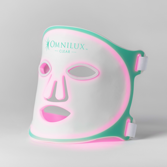 Omnilux Clear infrared face mask white background