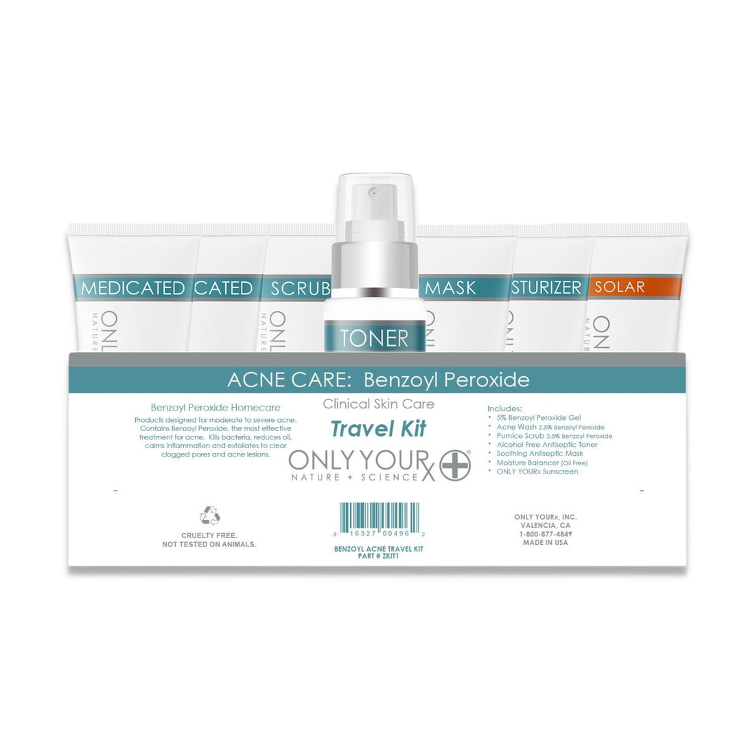 Acne Care Travel/Trial Kit BPO ONLY YOURx THE SKIN CLINIC LA